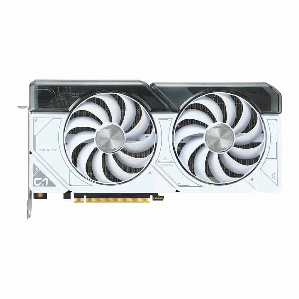 (image for) ASUS NVIDIA GeForce RTX 4070 SUPER 12GB DUAL WHITE OC Ada Lovelace Graphics Card